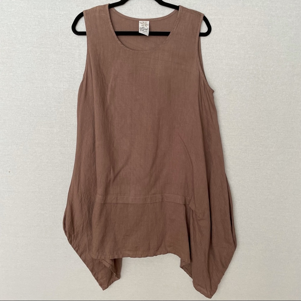 Match Point Linen Tunic Top Dress